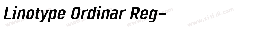 Linotype Ordinar Reg字体转换